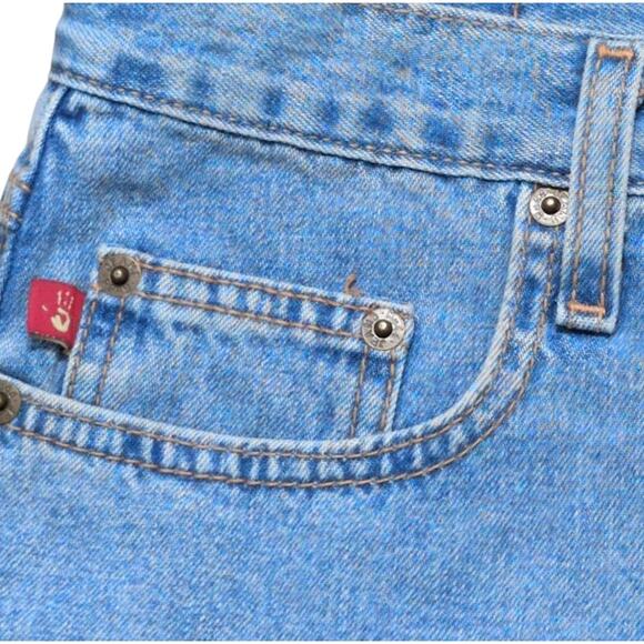 VTG Y2K Mudd Blue Denim Carpenter Shorts Medium High Rise Grunge Casual Retro - Picture 3 of 7